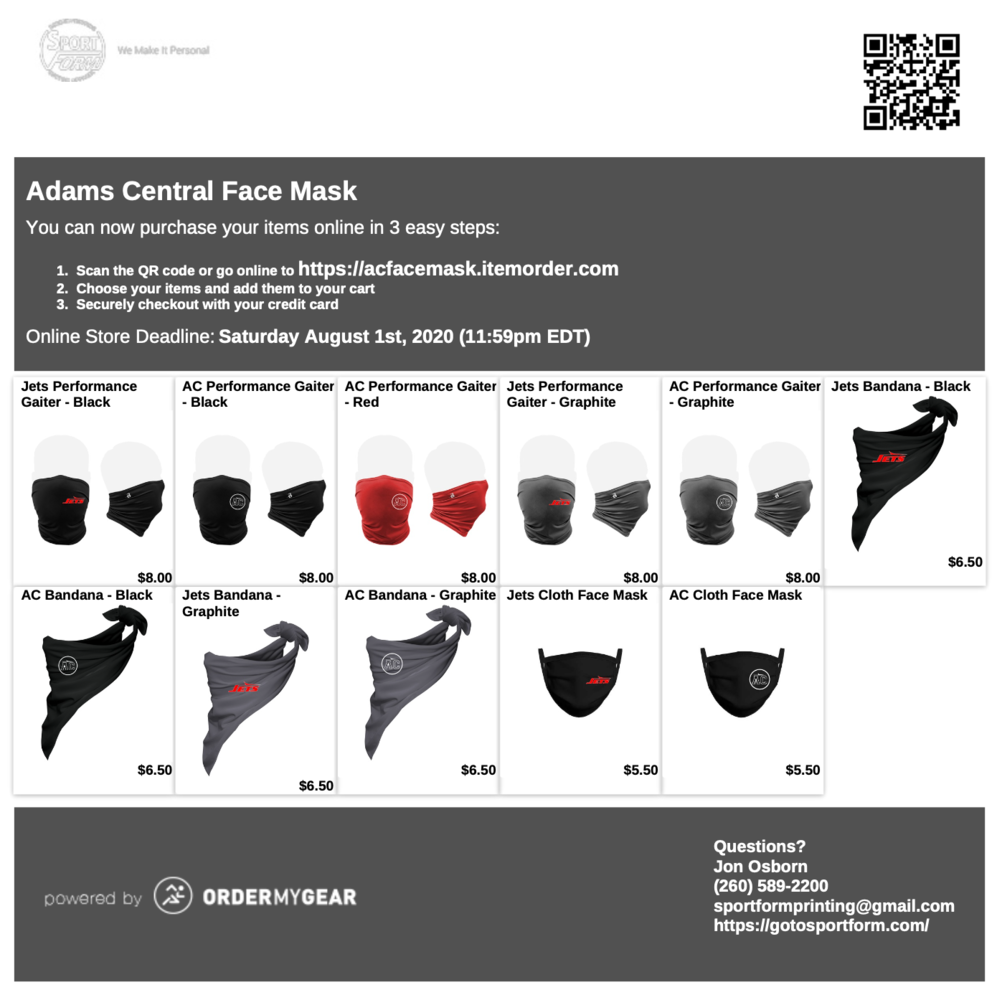 AC Face Masks for Sale
