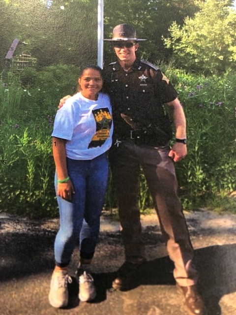 Officer Ed Kutch at this year's Youth Leadership Camp