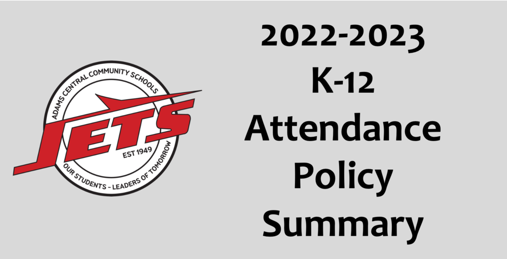 2022-2023 Attendance Policy