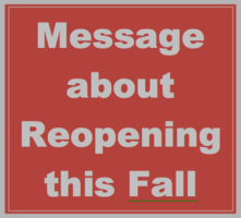 Message About Reopening